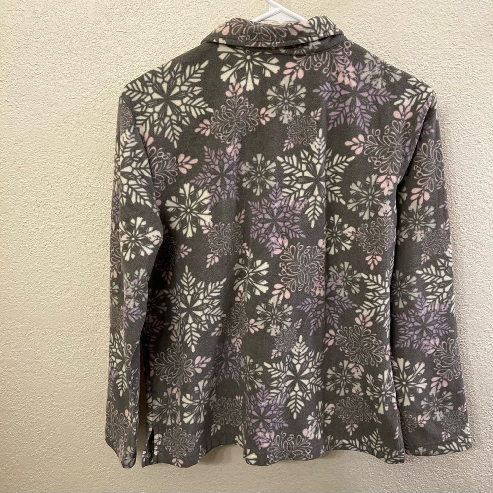 Pink Snowflake Patterned Jacket (Size Small) - Picture 2 of 4